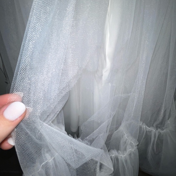 Katie May White Tulle Short Strapless Dress - Picture 8 of 9